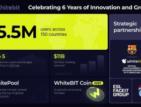 WhiteBIT Exchange庆祝加密行业6年的创新和合作