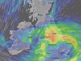 降雪地图显示，英国面临北极天气，气温降至零下5摄氏度